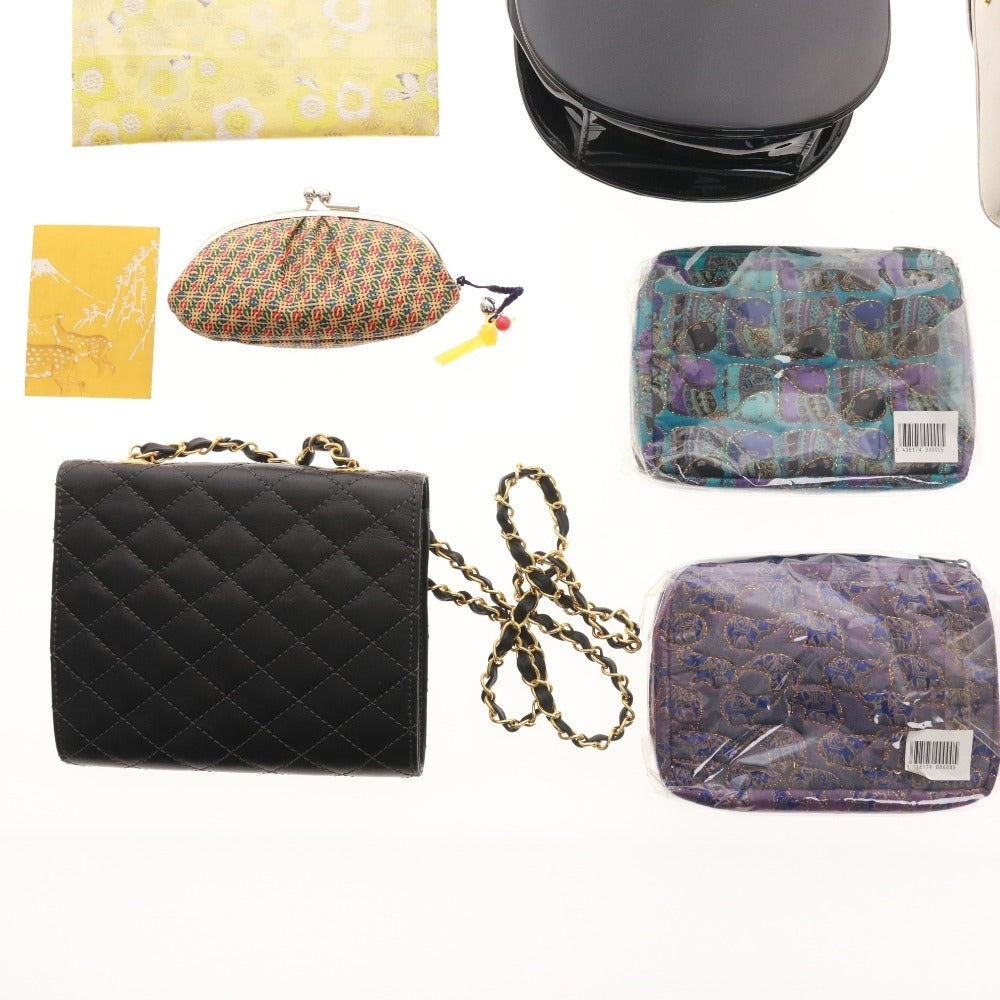 ■ 9-piece bag and wallet set (GUARTER COCO DEAL, etc.) Includes shoulder bag, handbag, clasp purse, and Nishijin-ori wallet. Includes box.