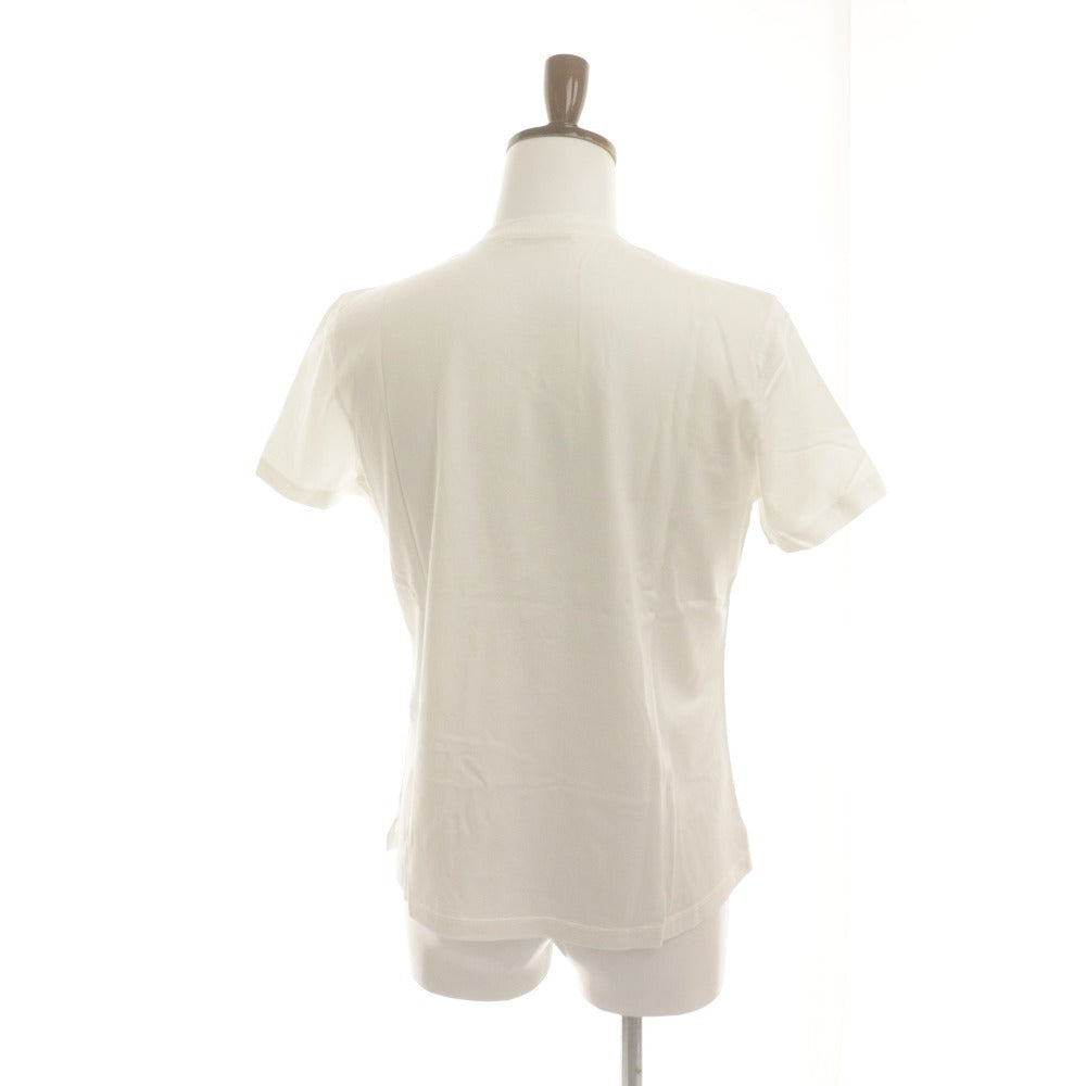 ■ Cruciani クルチアーニ Tシャツ 半袖 トップス Vネック コットン メンズ 46 ホワイト