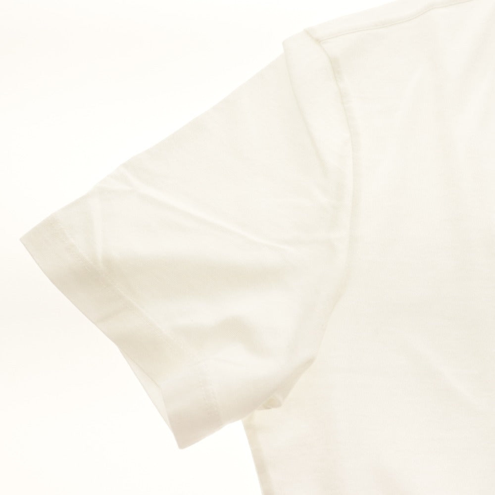■ Cruciani クルチアーニ Tシャツ 半袖 トップス Vネック コットン メンズ 46 ホワイト