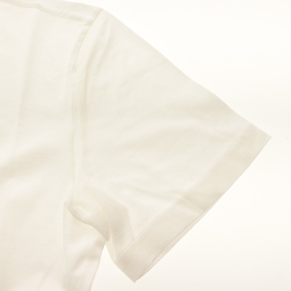 ■ Cruciani クルチアーニ Tシャツ 半袖 トップス Vネック コットン メンズ 46 ホワイト
