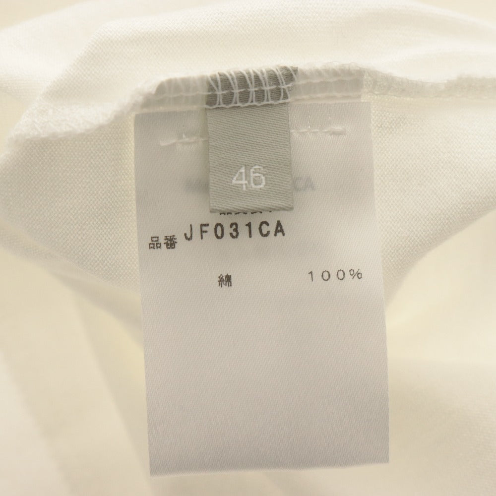 ■ Cruciani クルチアーニ Tシャツ 半袖 トップス Vネック コットン メンズ 46 ホワイト