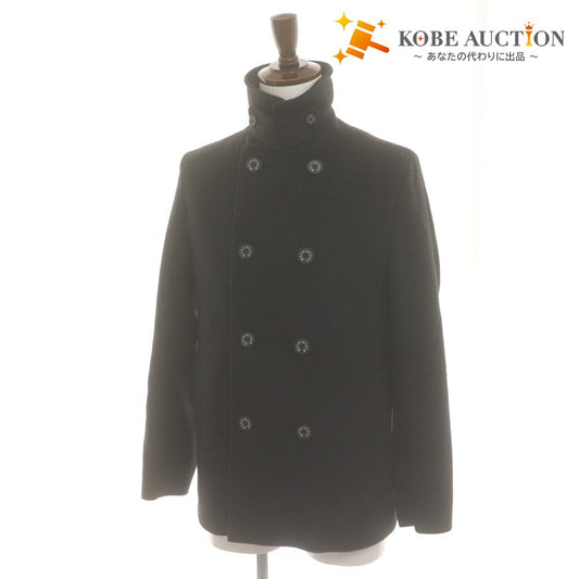 ■ MACKINTOSH マッキントッシュ Pコート ジャケット 長袖 アウター ウール混 メンズ 38 ブラック