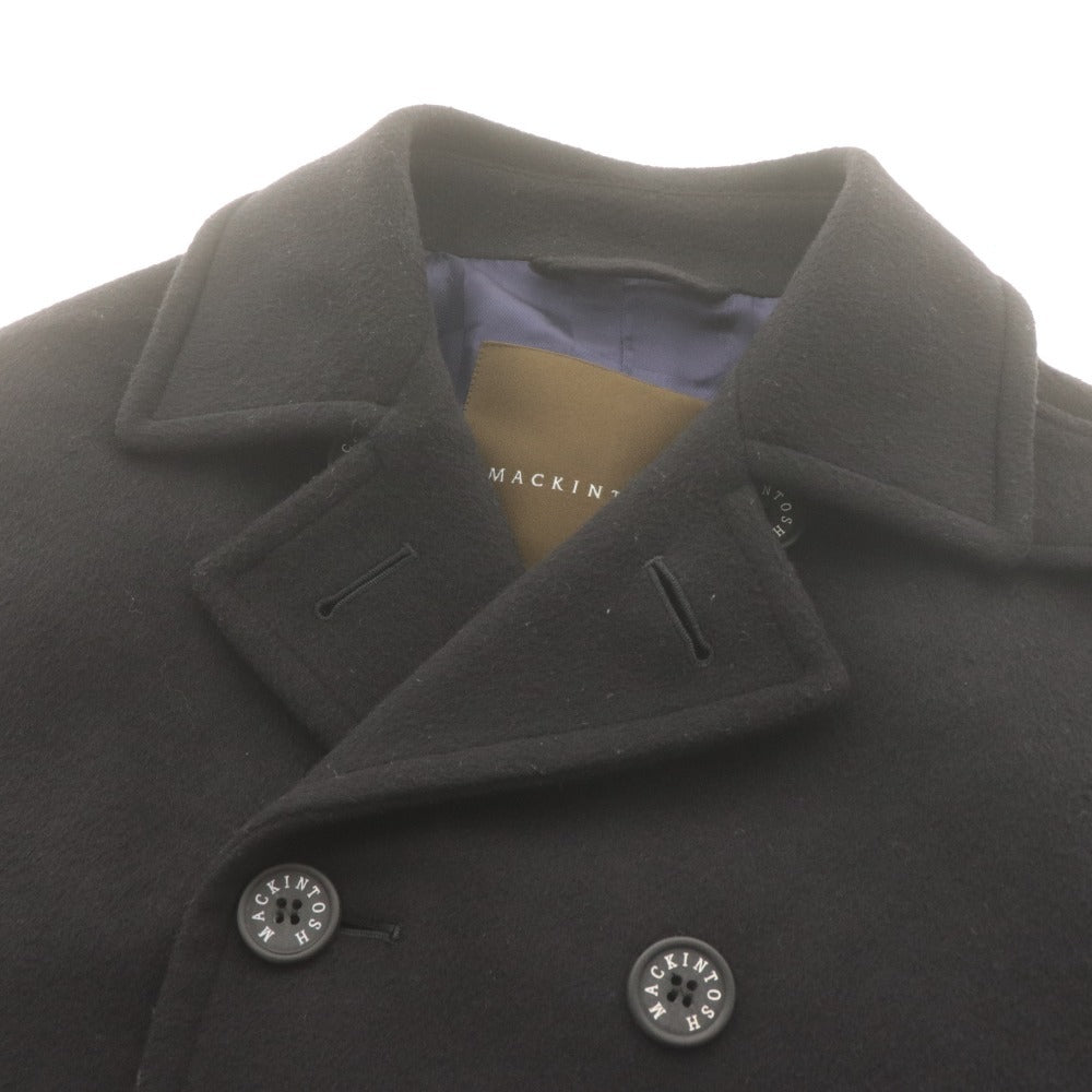 ■ MACKINTOSH マッキントッシュ Pコート ジャケット 長袖 アウター ウール混 メンズ 38 ブラック
