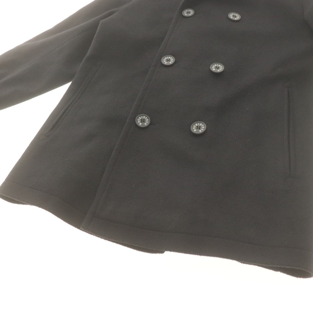 ■ MACKINTOSH マッキントッシュ Pコート ジャケット 長袖 アウター ウール混 メンズ 38 ブラック