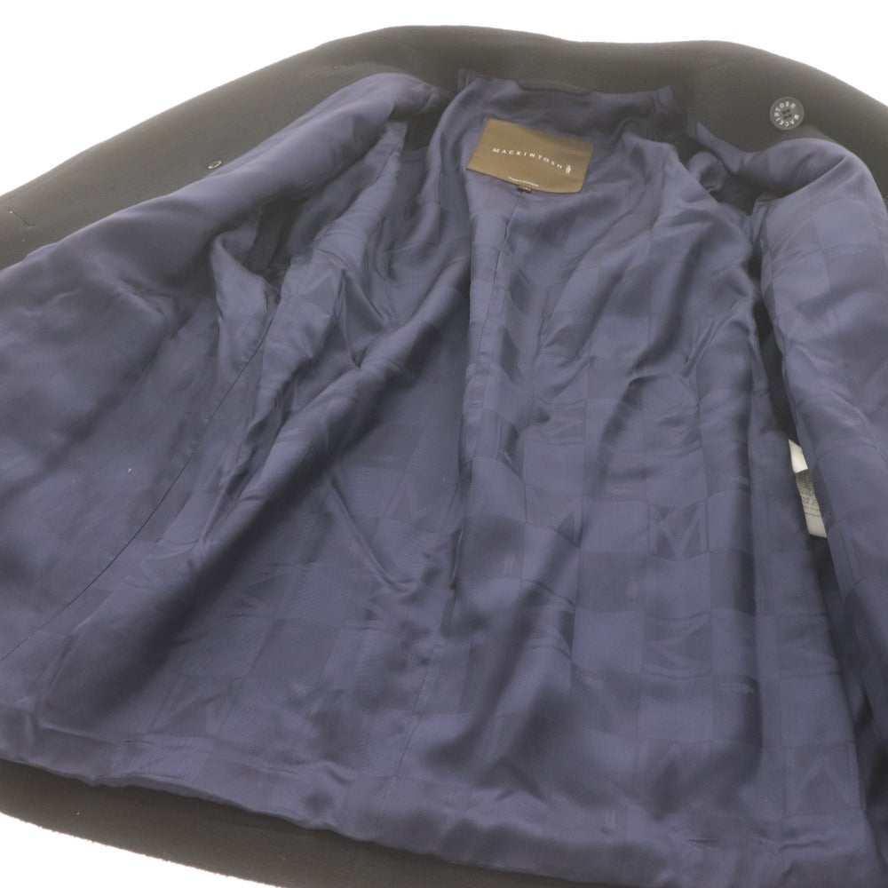 ■ MACKINTOSH マッキントッシュ Pコート ジャケット 長袖 アウター ウール混 メンズ 38 ブラック