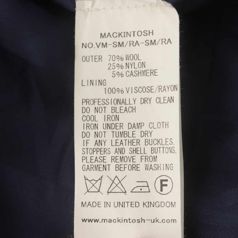 ■ MACKINTOSH マッキントッシュ Pコート ジャケット 長袖 アウター ウール混 メンズ 38 ブラック