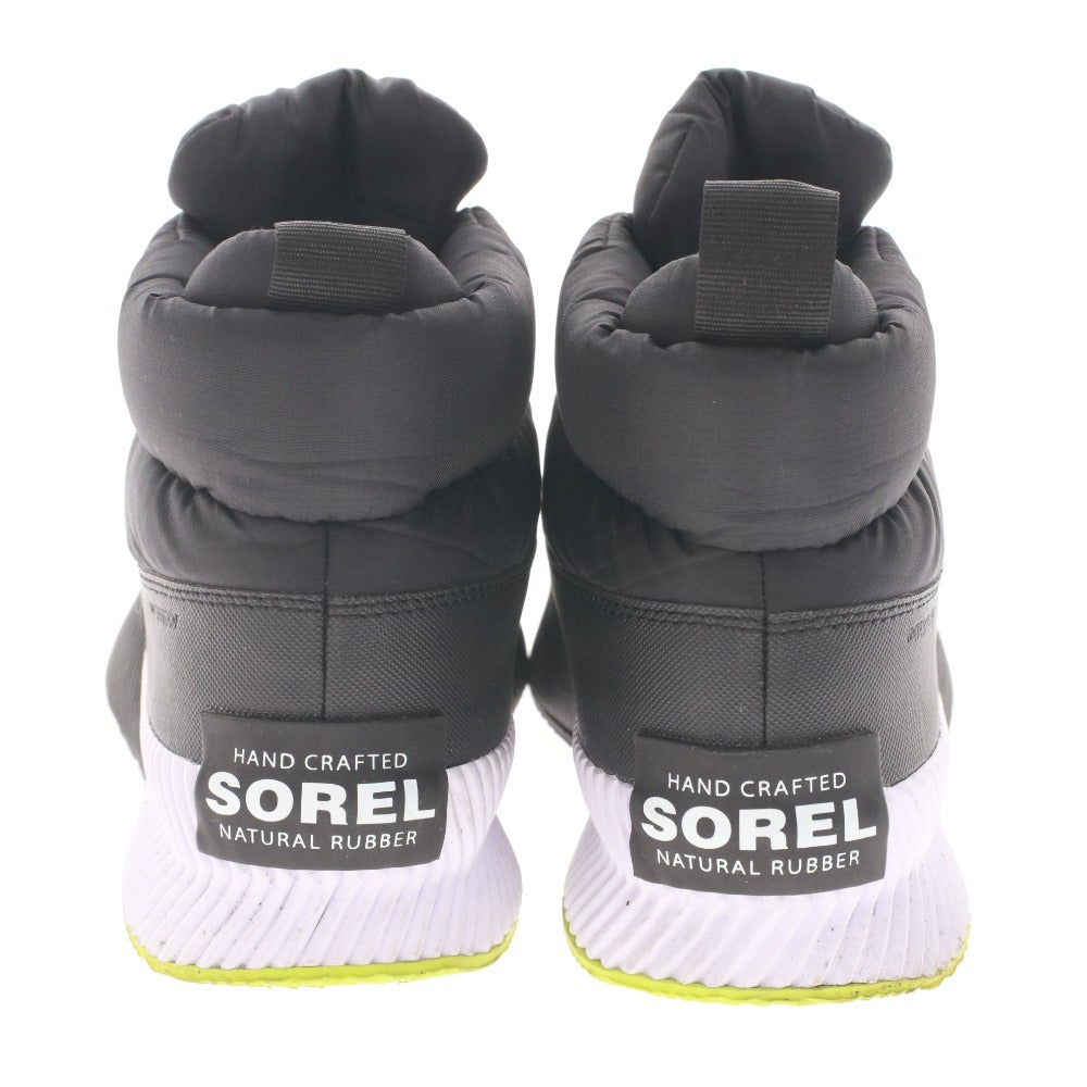 SOREL Out and About 3 Boots (4439) Women's Puffy Zip Snow Boots, Size 25cm, Black, Unused