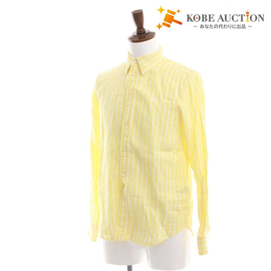 ■ ラルフローレン シャツ 長袖 トップス ストライプ リラックスフィット メンズ SP（S～M相当） イエロー 未使用