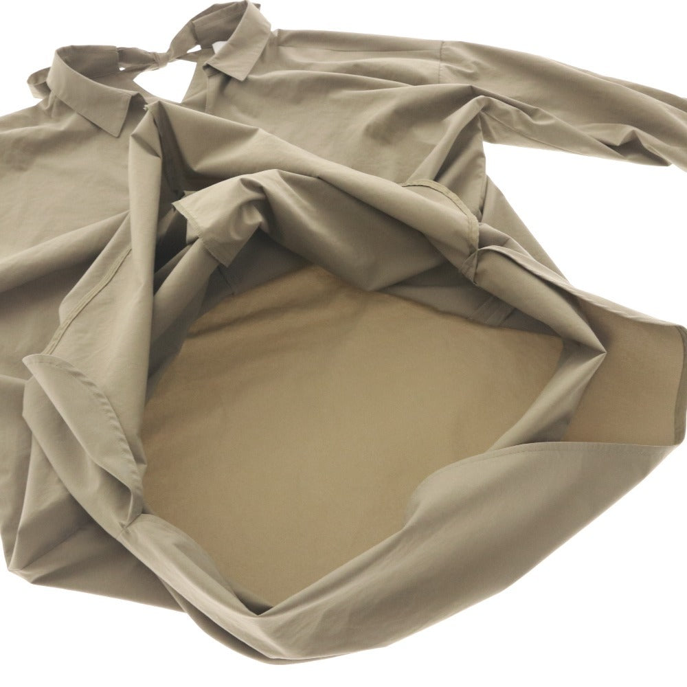 ■ ネミカ NEMIKA チュニック 長袖 トップス レリアン シャツ タック ワンピース 日本製 レディース 11（L相当） カーキ 未使用