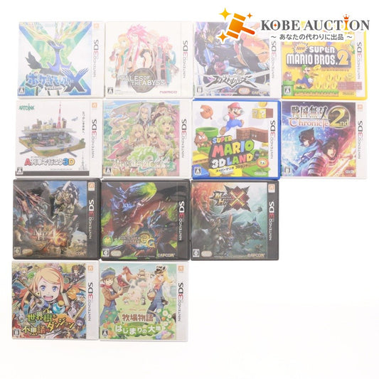 ■ 任天堂 3DS ソフト 13本 セット まとめ売り ポケットモンスター モンスターハンター マリオブラザーズ 等 ケース付き