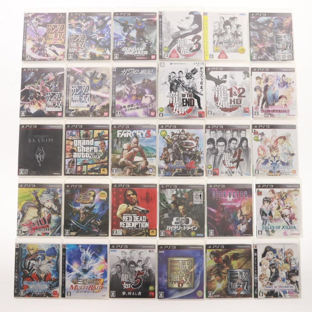 ■ PlayStation 3 ソフト 64本 セット まとめ売り グランドセフトオート レッドデッドリデンプション 三国無双 等 箱付き 未開封含む