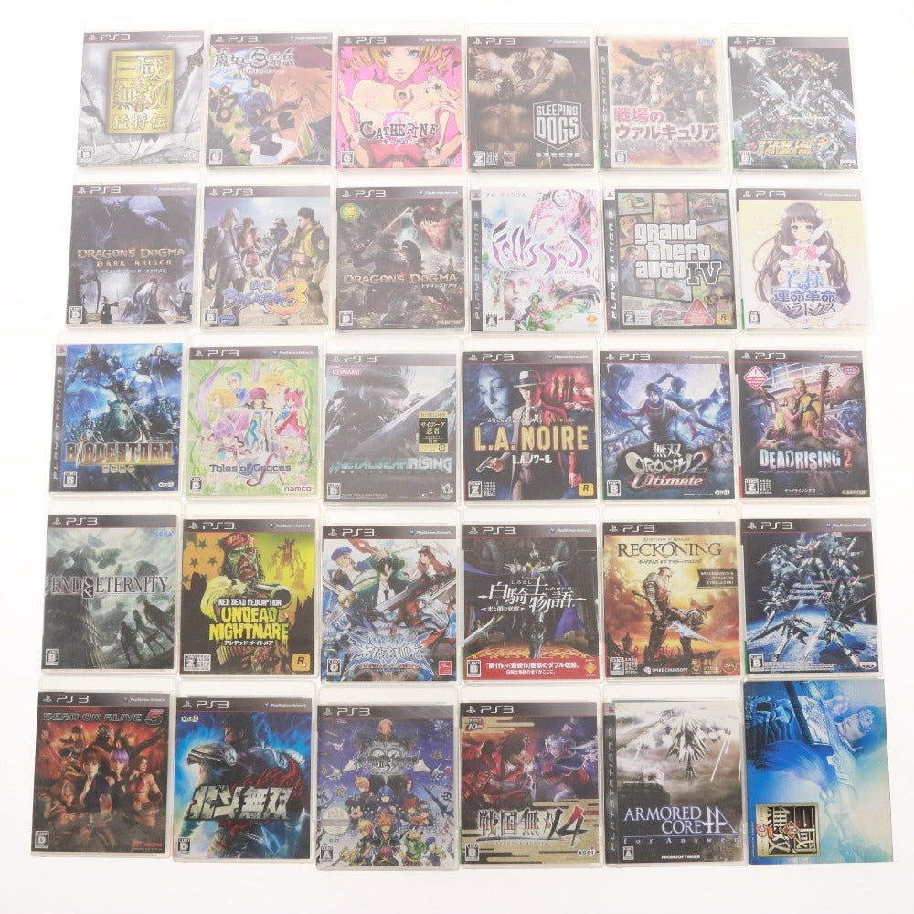 ■ PlayStation 3 ソフト 64本 セット まとめ売り グランドセフトオート レッドデッドリデンプション 三国無双 等 箱付き 未開封含む