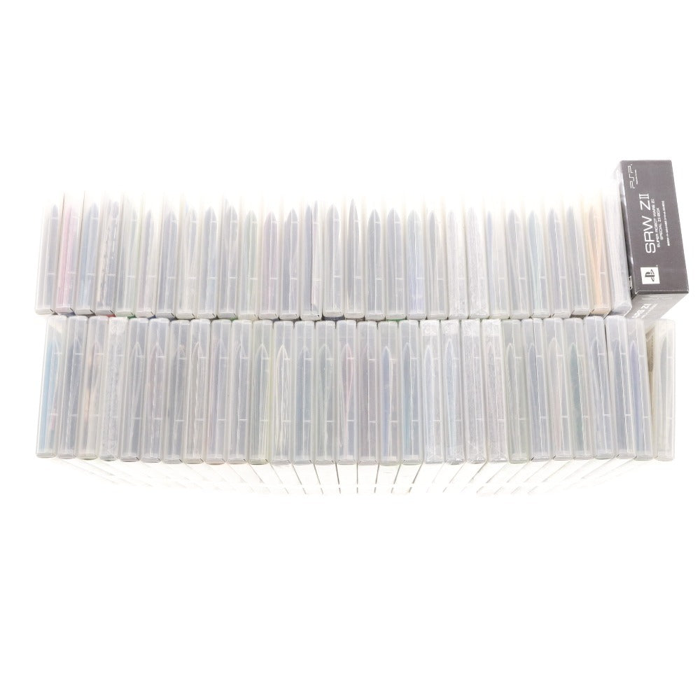 ■ PlayStation Portable PSP ソフト 60本 まとめ売り モンスターハンター ガンダム ゴットイーター 英雄伝説 等 ケース付き 未開封含む