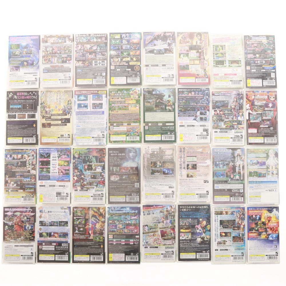 ■ PlayStation Portable PSP ソフト 60本 まとめ売り モンスターハンター ガンダム ゴットイーター 英雄伝説 等 ケース付き 未開封含む