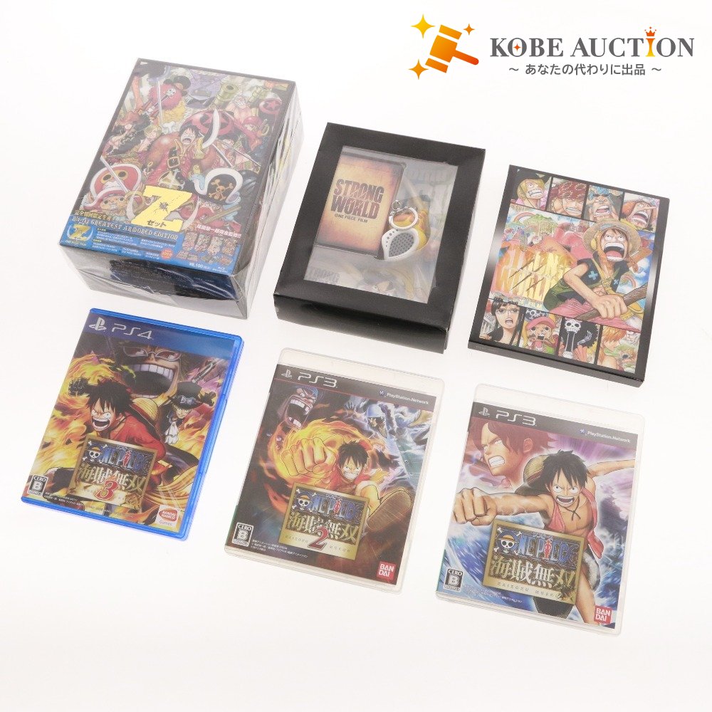 ■ ワンピース グッズ 6点セット まとめ売り PS3 PS4 ソフト 海賊無双 1 2 3 ブルーレイ ストロングワールド Z 完全初回限定生産 等
