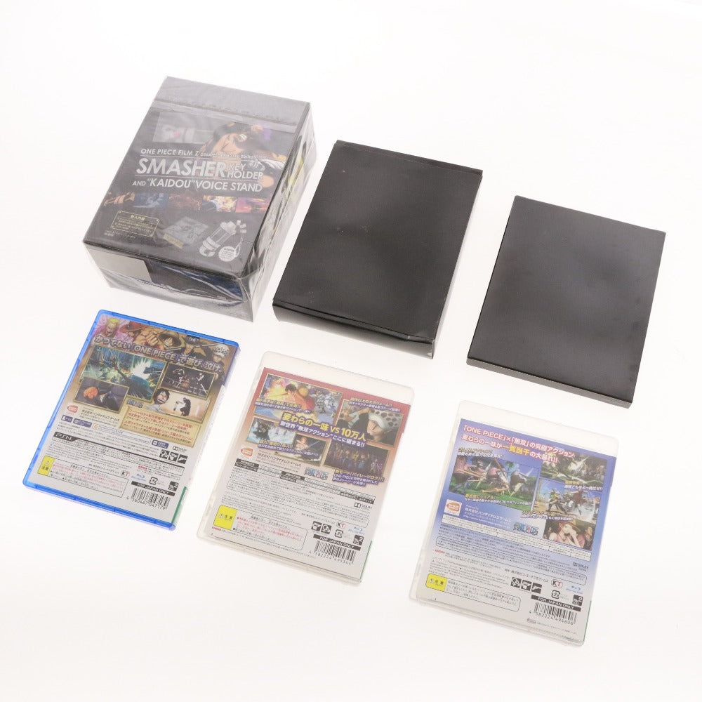 ■ ワンピース グッズ 6点セット まとめ売り PS3 PS4 ソフト 海賊無双 1 2 3 ブルーレイ ストロングワールド Z 完全初回限定生産 等