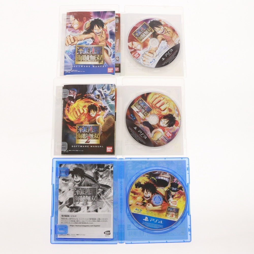 ■ ワンピース グッズ 6点セット まとめ売り PS3 PS4 ソフト 海賊無双 1 2 3 ブルーレイ ストロングワールド Z 完全初回限定生産 等