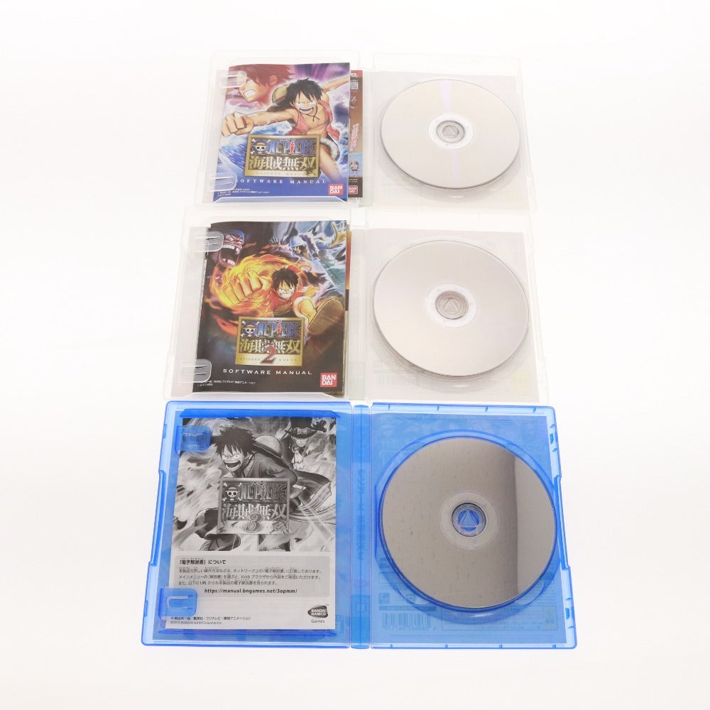 ■ ワンピース グッズ 6点セット まとめ売り PS3 PS4 ソフト 海賊無双 1 2 3 ブルーレイ ストロングワールド Z 完全初回限定生産 等