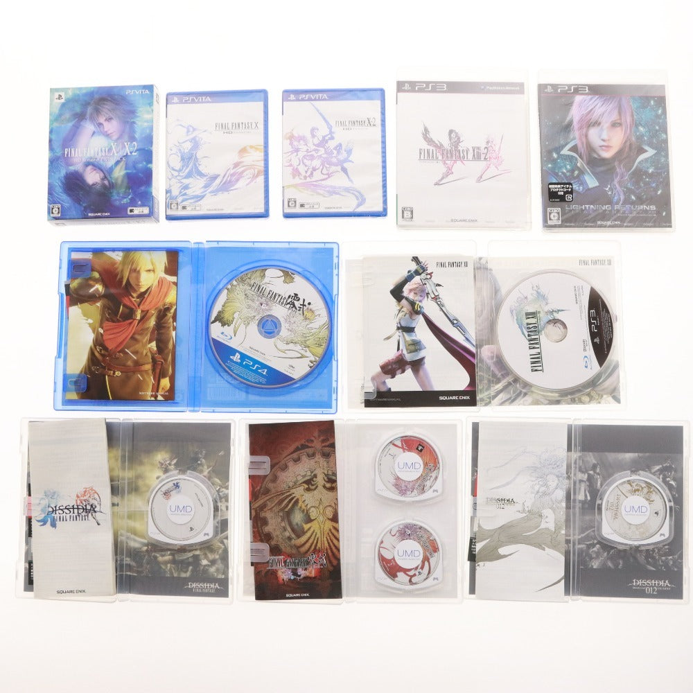 ■ ファイナルファンタジー ゲームソフト サウンドトラック 10点セット まとめ売り PS4 PS3 PSP 箱付き ケース付き