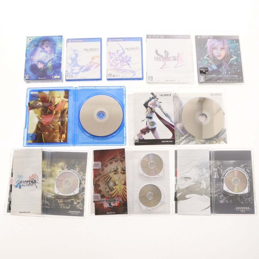 ■ ファイナルファンタジー ゲームソフト サウンドトラック 10点セット まとめ売り PS4 PS3 PSP 箱付き ケース付き