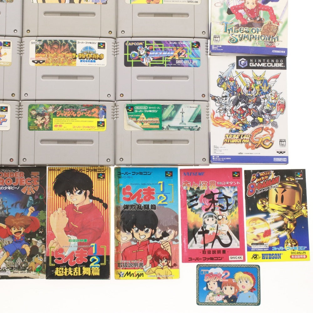 ■ 任天堂 ニンテンドー ゲームキューブ 64 スーパーファミコン ソフト 35本セット まとめ売り スーパーマリオ ボンバーマン 説明書 等