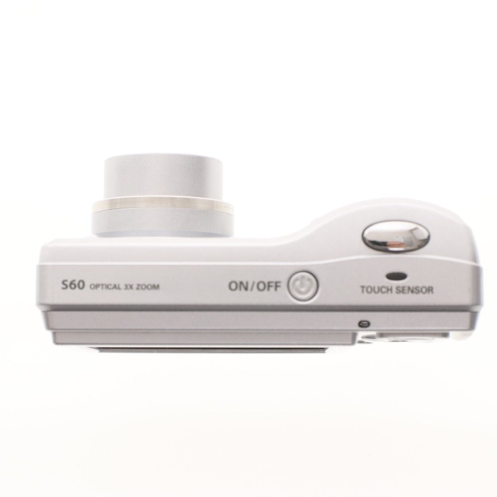 Sanyo Xacti DSC-S60 Compact Digital Camera, 35-105mm, 1:2.8-4.9 Zoom, Silver, Powered on and Tested