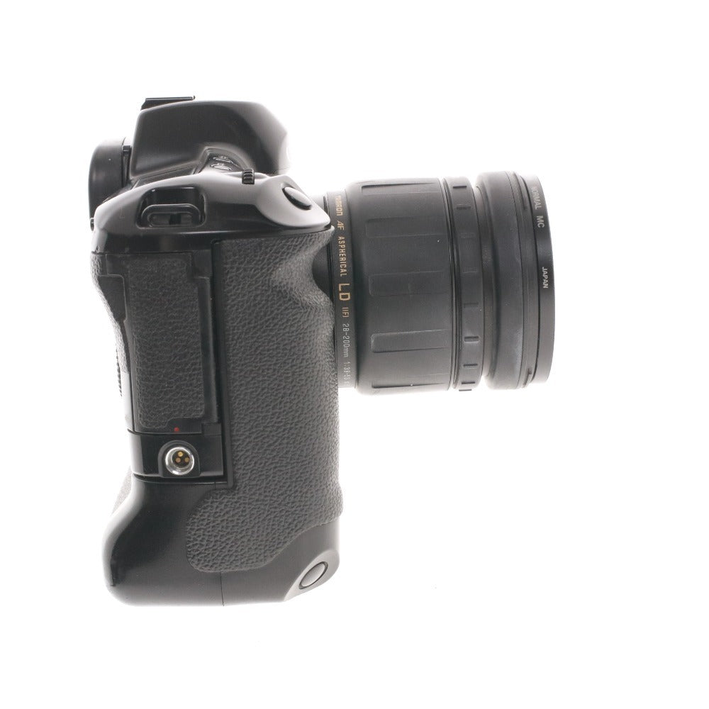 ■ キヤノン EOS-1N カメラ 一眼レフ フィルムカメラ TAMRON 28-200mm 1:38-5.6 通電確認済み ストラップ付