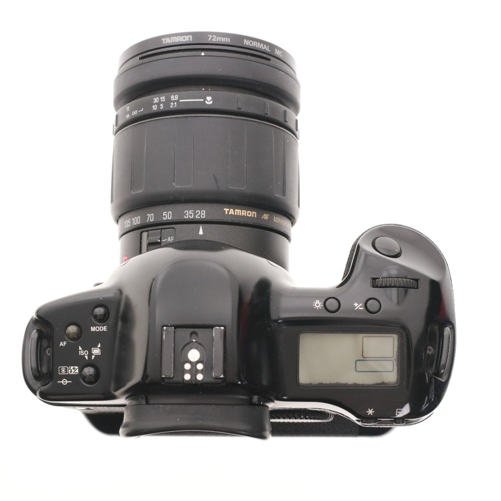 ■ キヤノン EOS-1N カメラ 一眼レフ フィルムカメラ TAMRON 28-200mm 1:38-5.6 通電確認済み ストラップ付