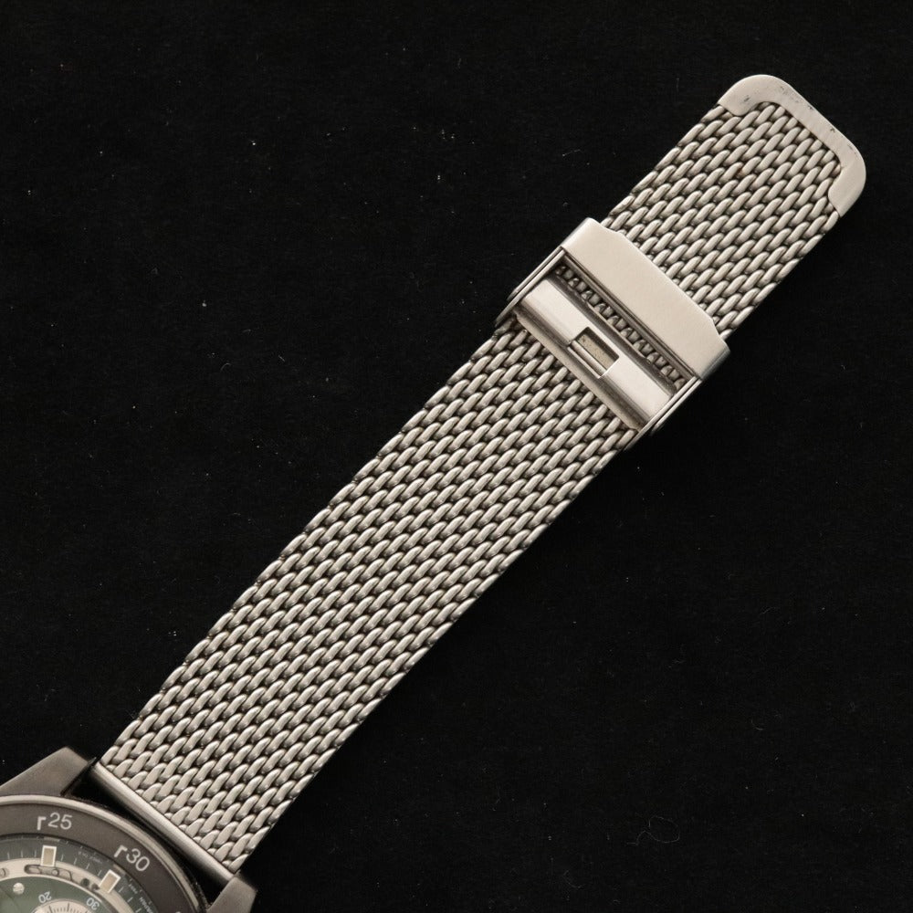 ■ Orient Retro Future Camera Automatic Watch, 136.8g, Men's, Black, Green Dial, Accessories Included