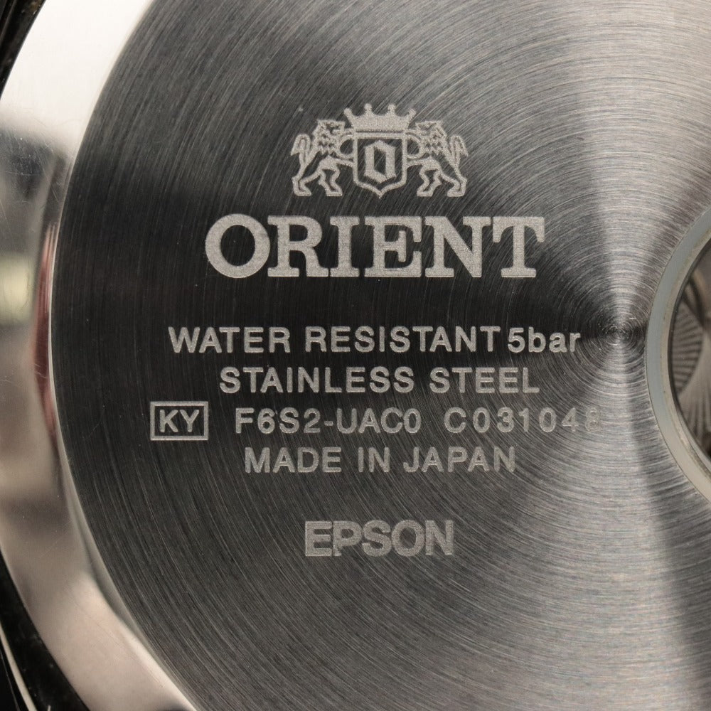 ■ Orient Retro Future Camera Automatic Watch, 136.8g, Men's, Black, Green Dial, Accessories Included