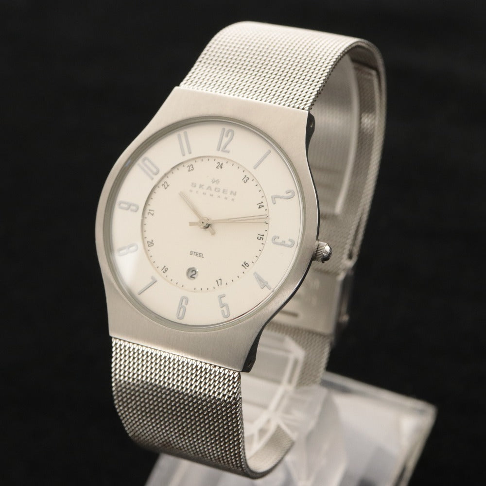 ■ Swatch &amp; Skagen Irony Watch Set (2-Piece Set) - Quartz Movement, Men's, Silver, 233XLSS