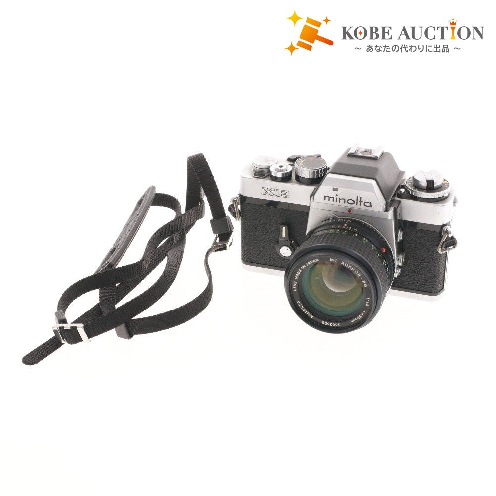 ■ Minolta XE Film Camera MC ROKKOR-PG 1:1.4 50mm with Strap