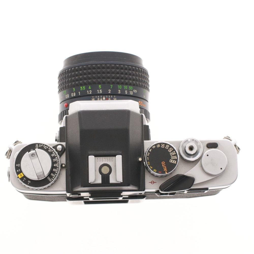 ■ Minolta XE Film Camera MC ROKKOR-PG 1:1.4 50mm with Strap