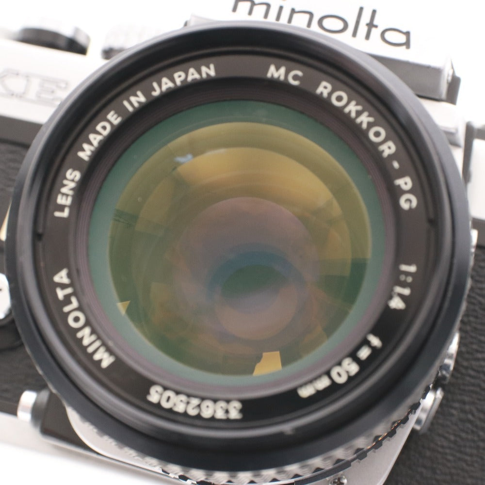 ■ Minolta XE Film Camera MC ROKKOR-PG 1:1.4 50mm with Strap