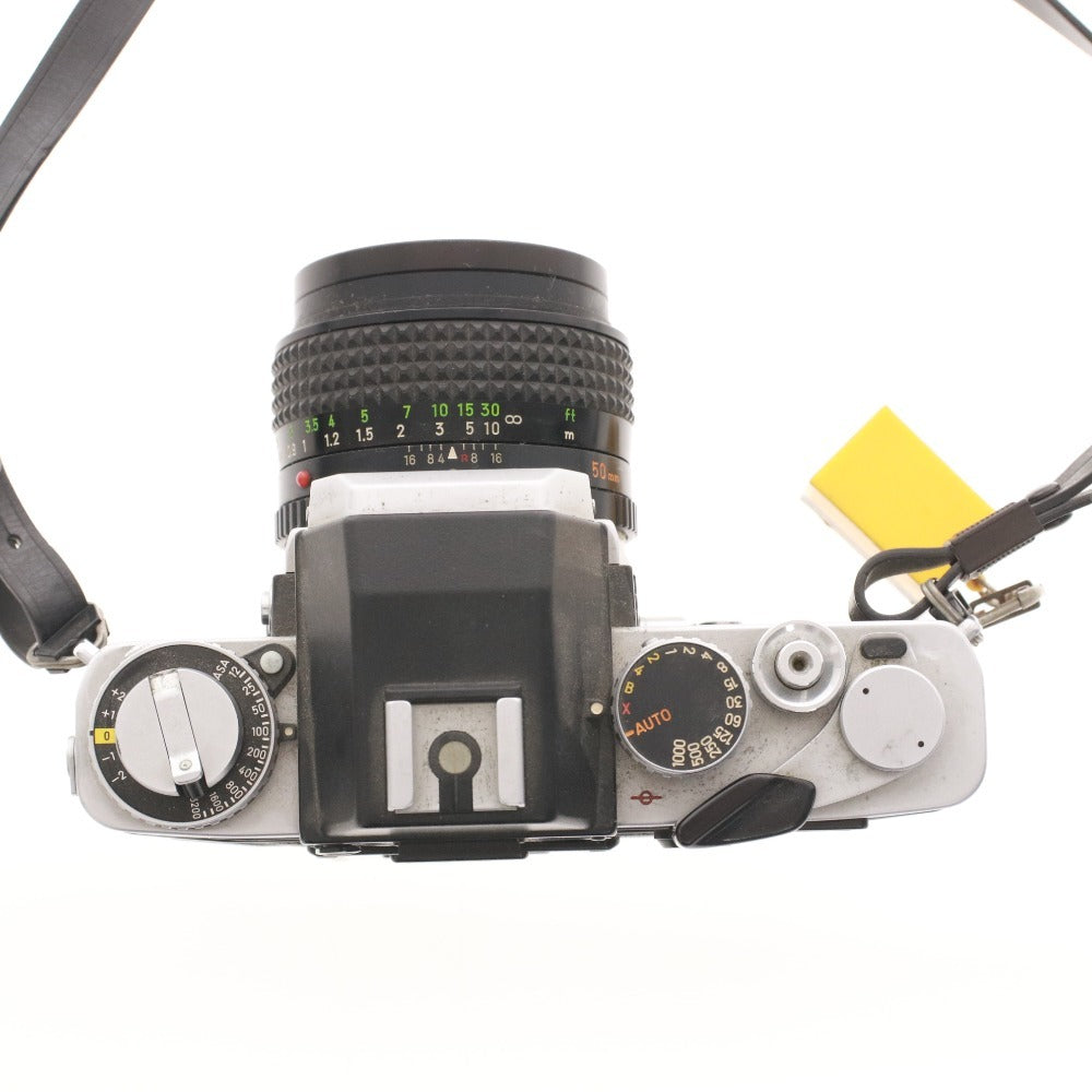 ■ ミノルタ XE カメラ フィルムカメラ MC ROKKOR-PG 1:1.4 50mm ストラップ付