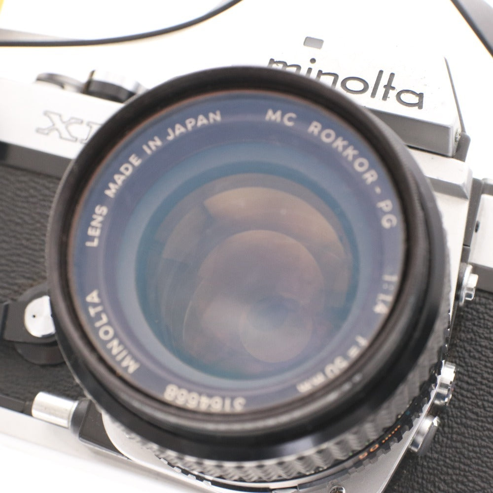 ■ ミノルタ XE カメラ フィルムカメラ MC ROKKOR-PG 1:1.4 50mm ストラップ付