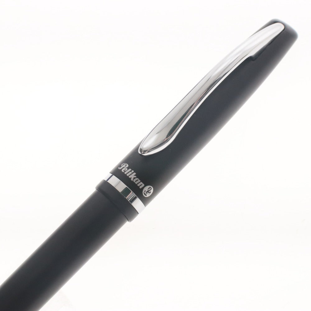 ■ Pelikan ペリカン Jazz ジャズ ボールペン 万年筆 2本セット 筆記用具 文房具 ブラック シルバー インク ブルー 箱付き 未使用