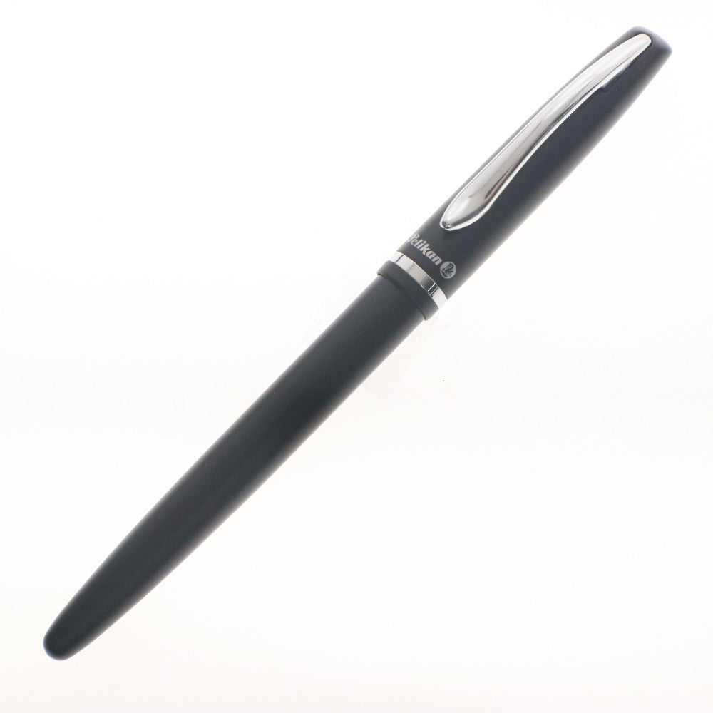 ■ Pelikan ペリカン Jazz ジャズ ボールペン 万年筆 2本セット 筆記用具 文房具 ブラック シルバー インク ブルー 箱付き 未使用