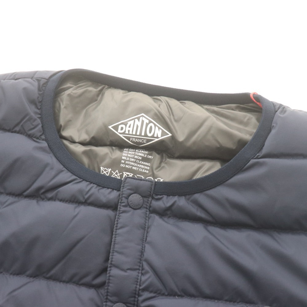 ■ ダントン インナーダウンジャケット DT-A0025 NNF アウター クルーネック メンズ S ネイビー タグ付き 未使用