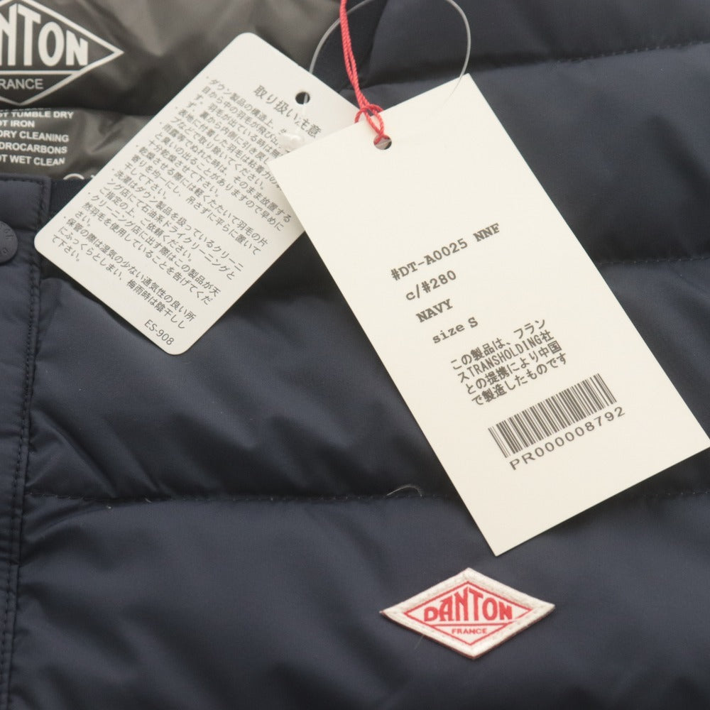 ■ ダントン インナーダウンジャケット DT-A0025 NNF アウター クルーネック メンズ S ネイビー タグ付き 未使用