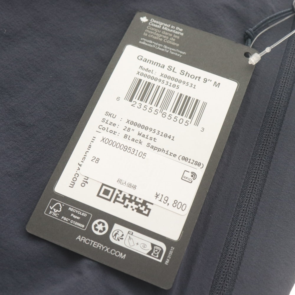 ■ アークテリクス ガンマ SL ショート 9 パンツ ボトムス メンズ 28 (S相当) ネイビー タグ付き 未使用