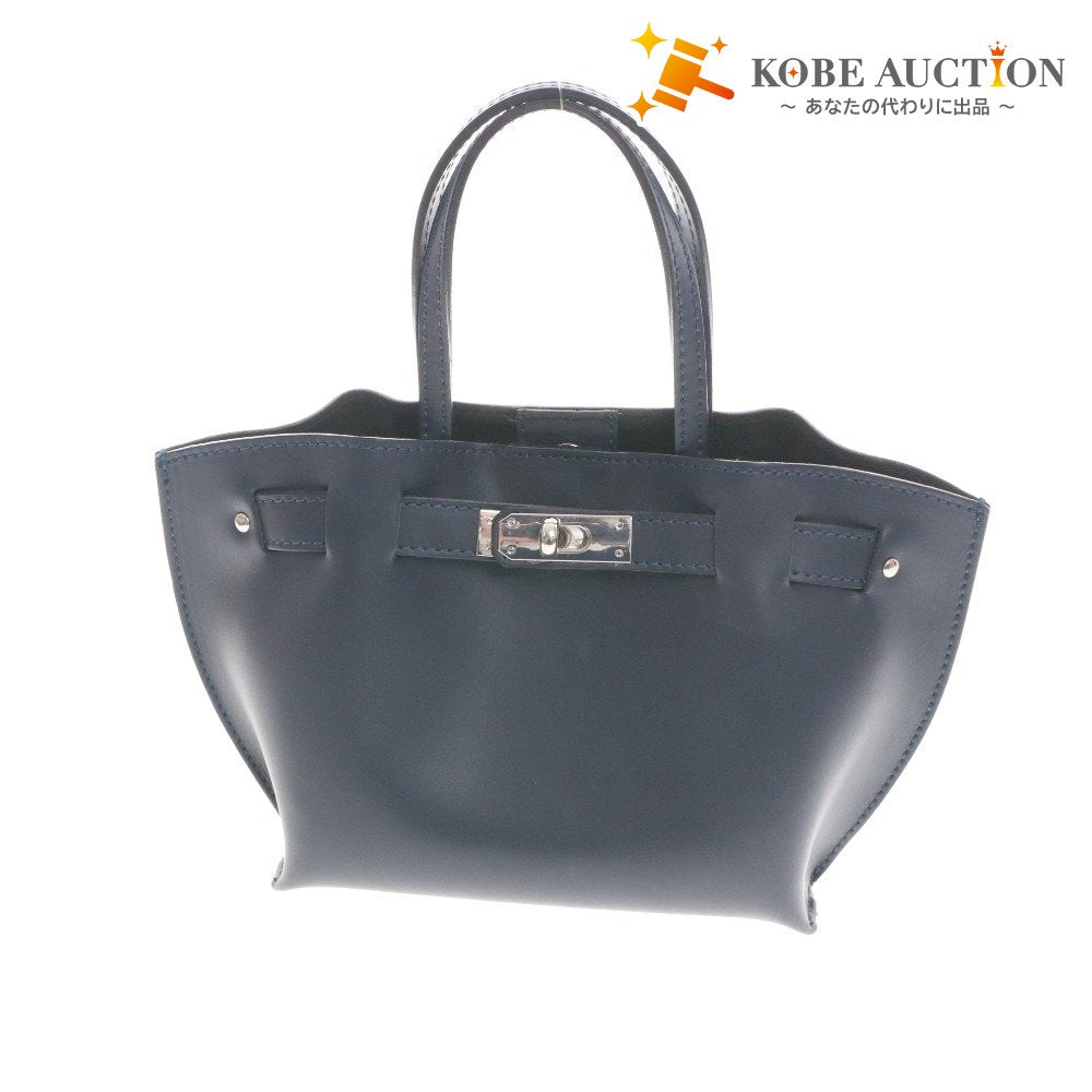 ■ MARCO BIANCHINI マルコビアンキーニ ハンドバッグ ショルダーバッグ 鞄 レディース ネイビー系