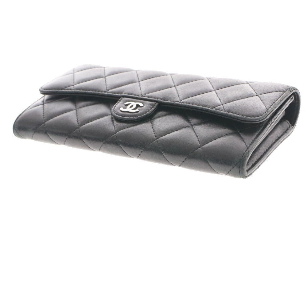 ■ CHANEL シャネル 長財布 二つ折り財布 ウォレット 札入れ 小銭入れ ブラック 付属品付き