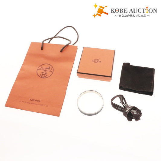 ■ HERMES エルメス バングル ブレスレット アクセサリー フランス製 レディース ブラック 箱付き