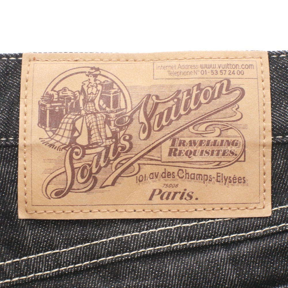 ■ LOUISVUITTON ルイヴィトン ジーンズ デニム パンツ ボトムス ポケット イタリア製 レディース 36 ブラック