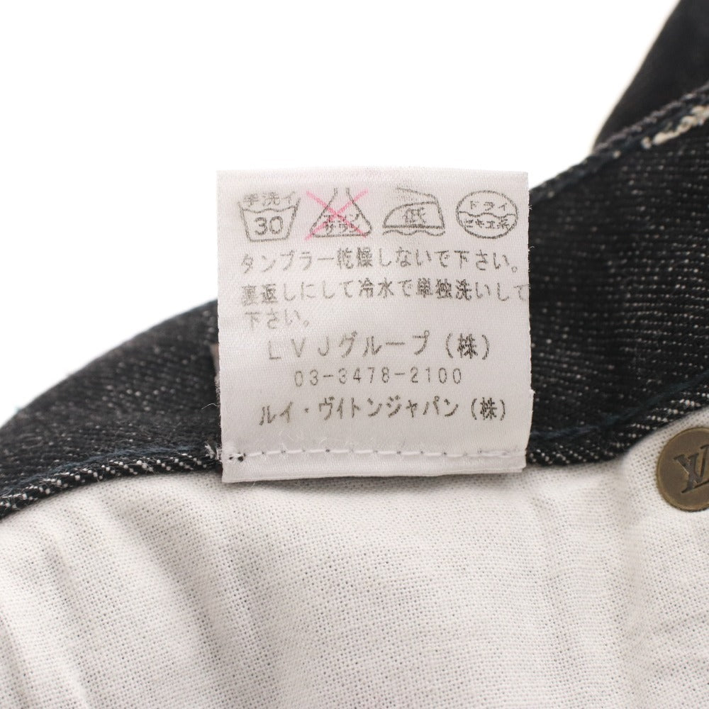 ■ LOUISVUITTON ルイヴィトン ジーンズ デニム パンツ ボトムス ポケット イタリア製 レディース 36 ブラック