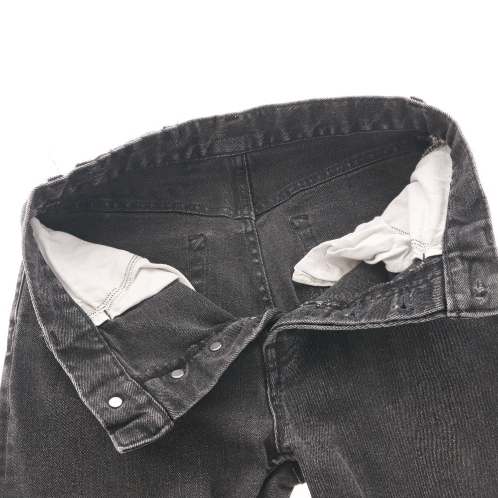 ■ Ron Herman ロンハーマン ジーンズ デニム パンツ ボトムス ポケット ダメージ加工 レディース 25 ブラック系