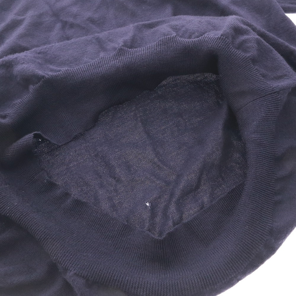 ■ POLO RALPH LAUREN ラルフローレン セーター 長袖 Vネック トップス 無地 ワンポイント メンズ レディース XL ネイビー系