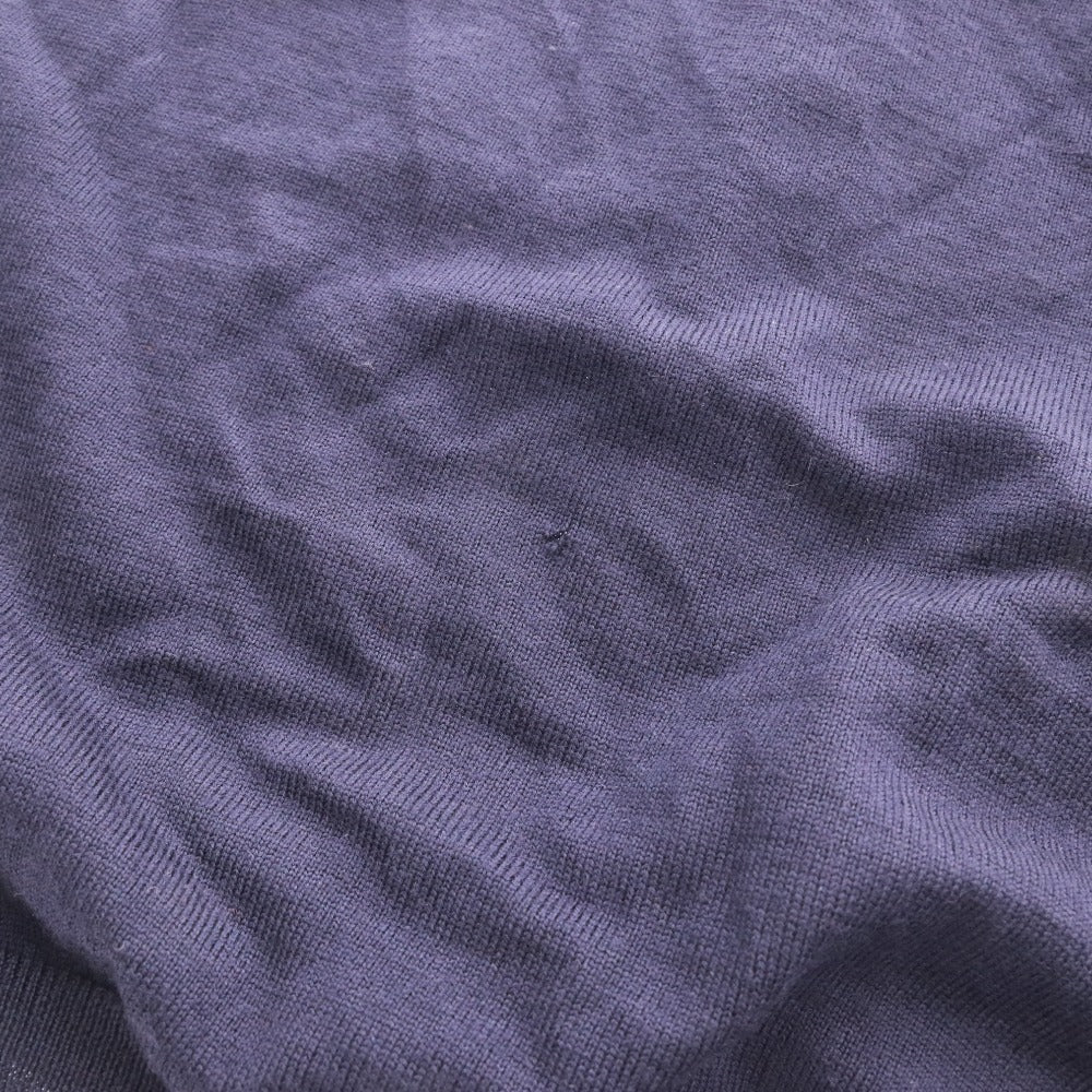 ■ POLO RALPH LAUREN ラルフローレン セーター 長袖 Vネック トップス 無地 ワンポイント メンズ レディース XL ネイビー系