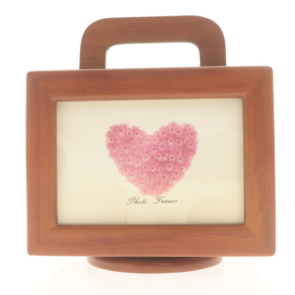 ■ フォトフレーム W-1281 箱型 ボックス コテージガーデン スタンド付き 木製 置 写真 花 ペン入れ 箱付き 未使用